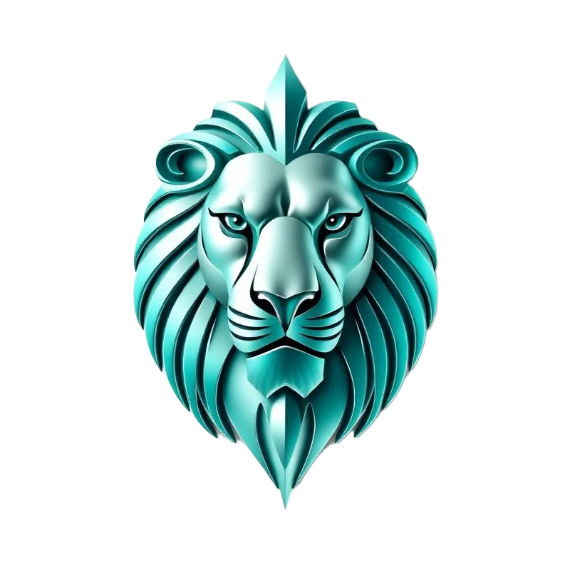 MJR LION metallic emblem
